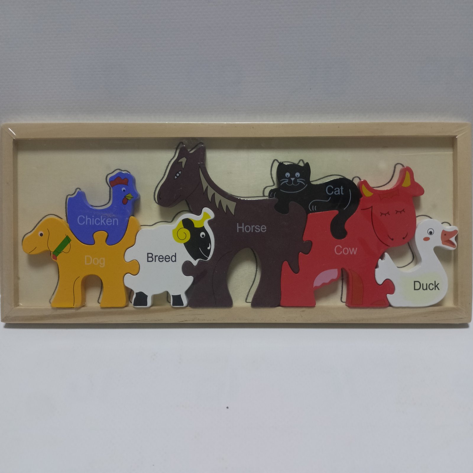 Animal Wooden Puzzle - بازل الحيوانات الخشبي