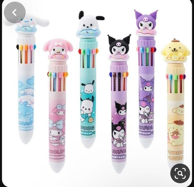 Stylo 8 couleur fantaisie 