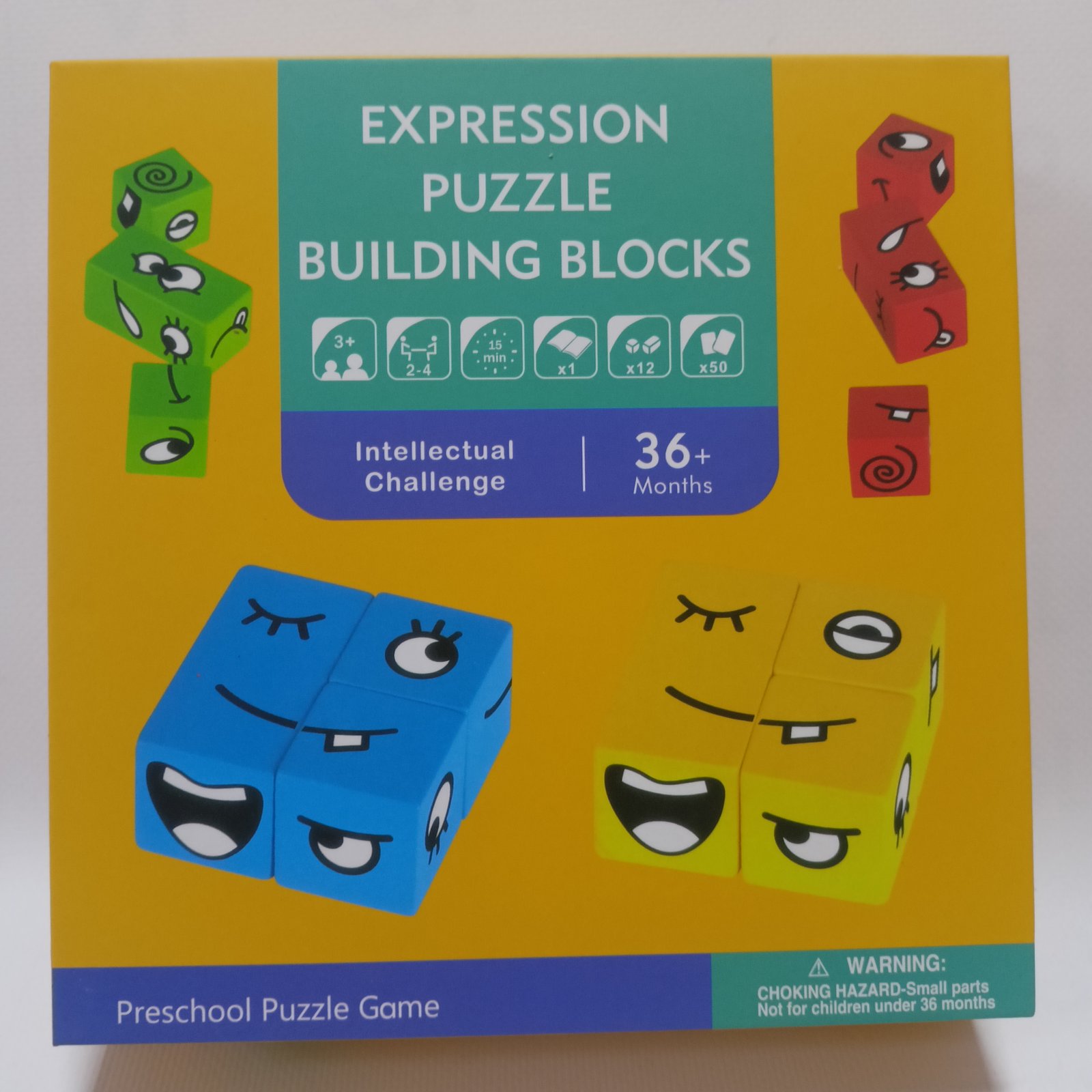 Expression Puzzle Building Blocks – مكعبات بناء تعابير الوجه