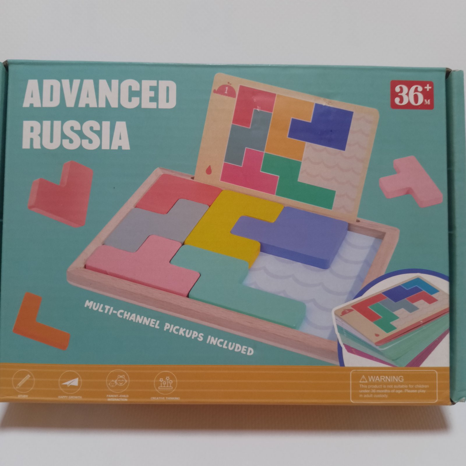 Advanced Russia - بازل تيتريس الخشبي الهندسي