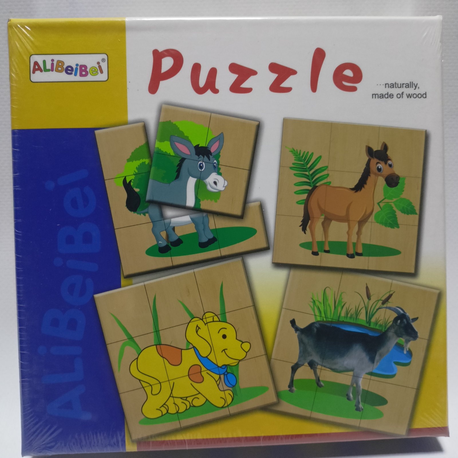Alibeibei Animal Puzzle - بازل الحيوانات الخشبي