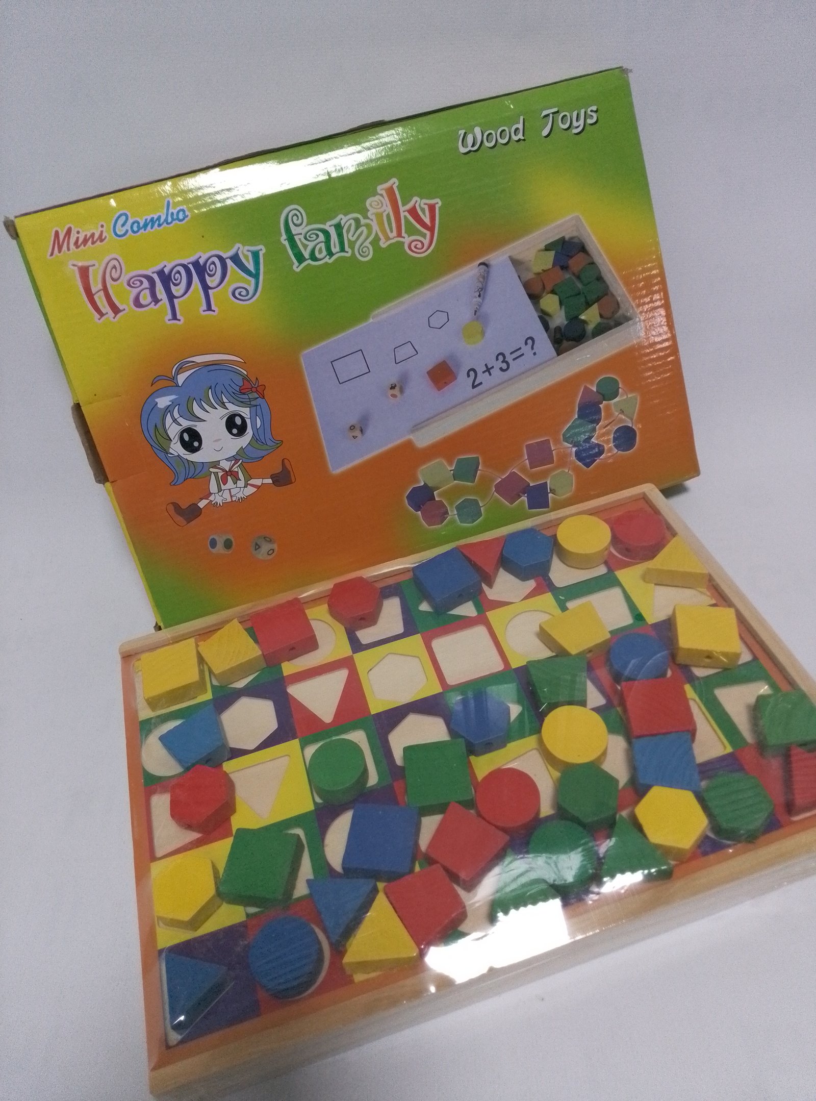 Happy Family – Mini Combo Wood Toys - مجموعة ألعاب خشبية تعليمية متعددة الاستخدامات